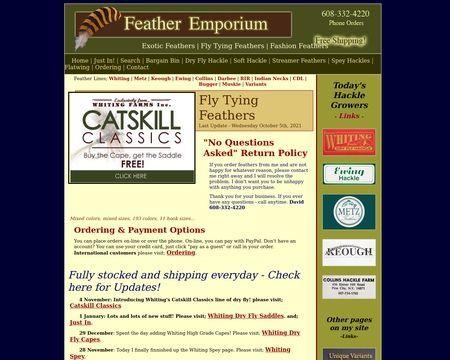 website thubmnail of Feather Emporium