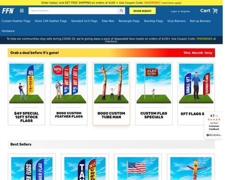website thubmnail of FeatherFlagNation