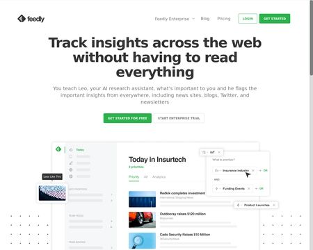 website thubmnail of Feedly