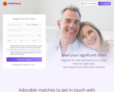 website thubmnail of FeelFlame