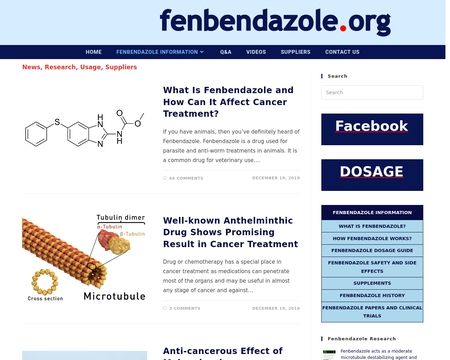 website thubmnail of Fenbendazole.org