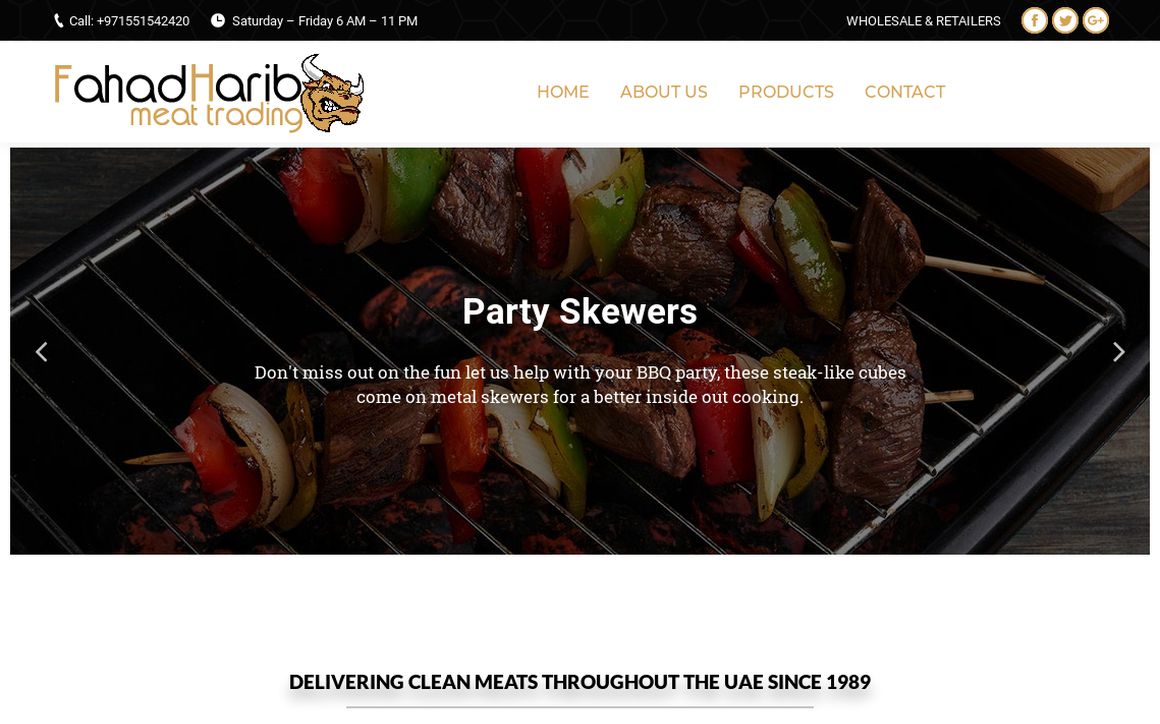 website thubmnail of Fhmeat.store