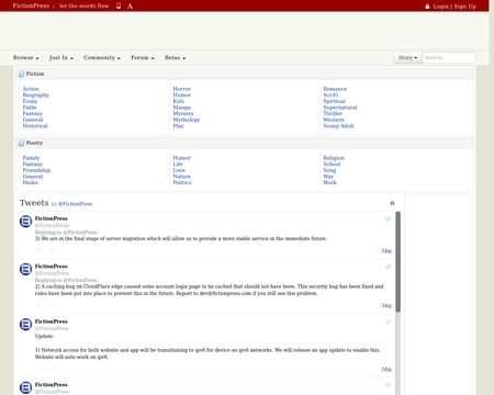 website thubmnail of FictionPress