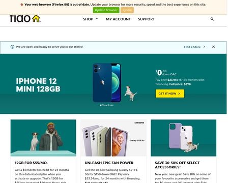 website thubmnail of Fido.ca