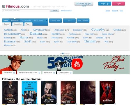 website thubmnail of Filmous