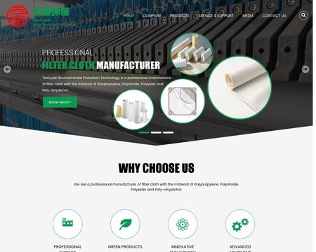 website thubmnail of Filter-cloth.net