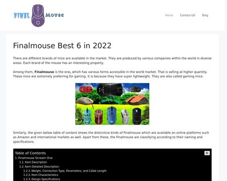 website thubmnail of Finalmouse