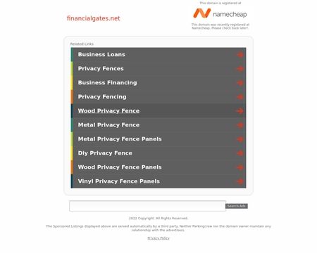 website thubmnail of Financialgates.net