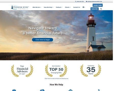website thubmnail of Financial Sense