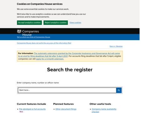 website thubmnail of Find-and-update.company-information.service.gov.uk