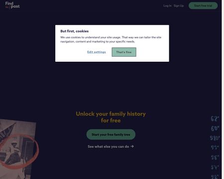 website thubmnail of Findmypast.co.uk