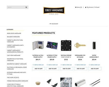 website thubmnail of Finesthardware