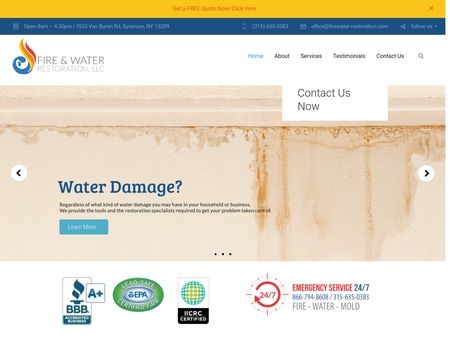 website thubmnail of Firewater-restoration