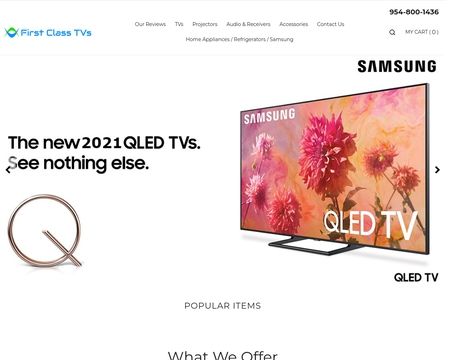 website thubmnail of First Class Tvs