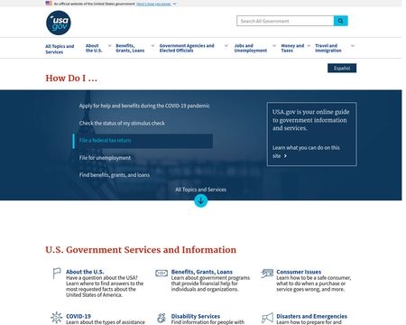 website thubmnail of Firstgov.gov
