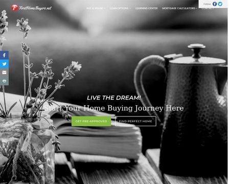 website thubmnail of FirstHomeBuyers.net
