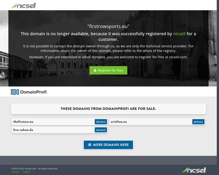 website thubmnail of Firstrowsports.eu