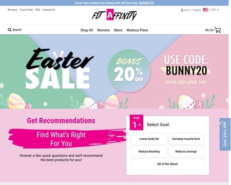 website thubmnail of Fit Affinity