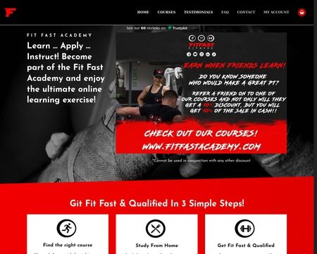 website thubmnail of Fit Fast Academy