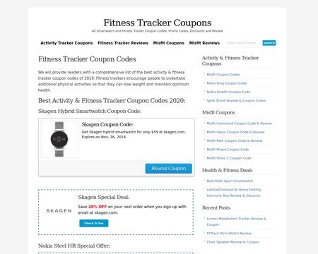 Fitness Tracker Coupons