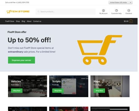 website thubmnail of FiveM