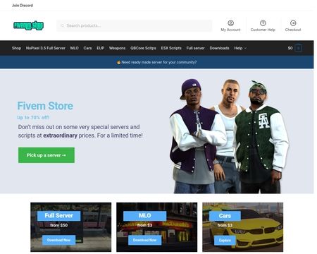 website thubmnail of Fivemm.shop