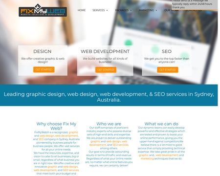 website thubmnail of Fix My Web