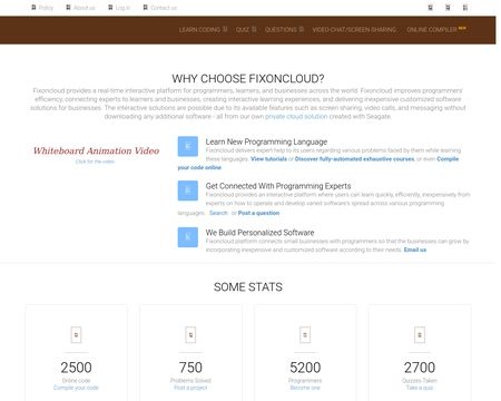website thubmnail of Fixoncloud