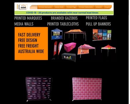 website thubmnail of Flagsandcanopies.com.au