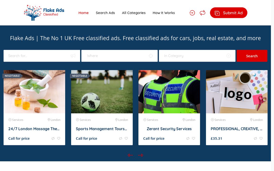 website thubmnail of Flakeads.co.uk