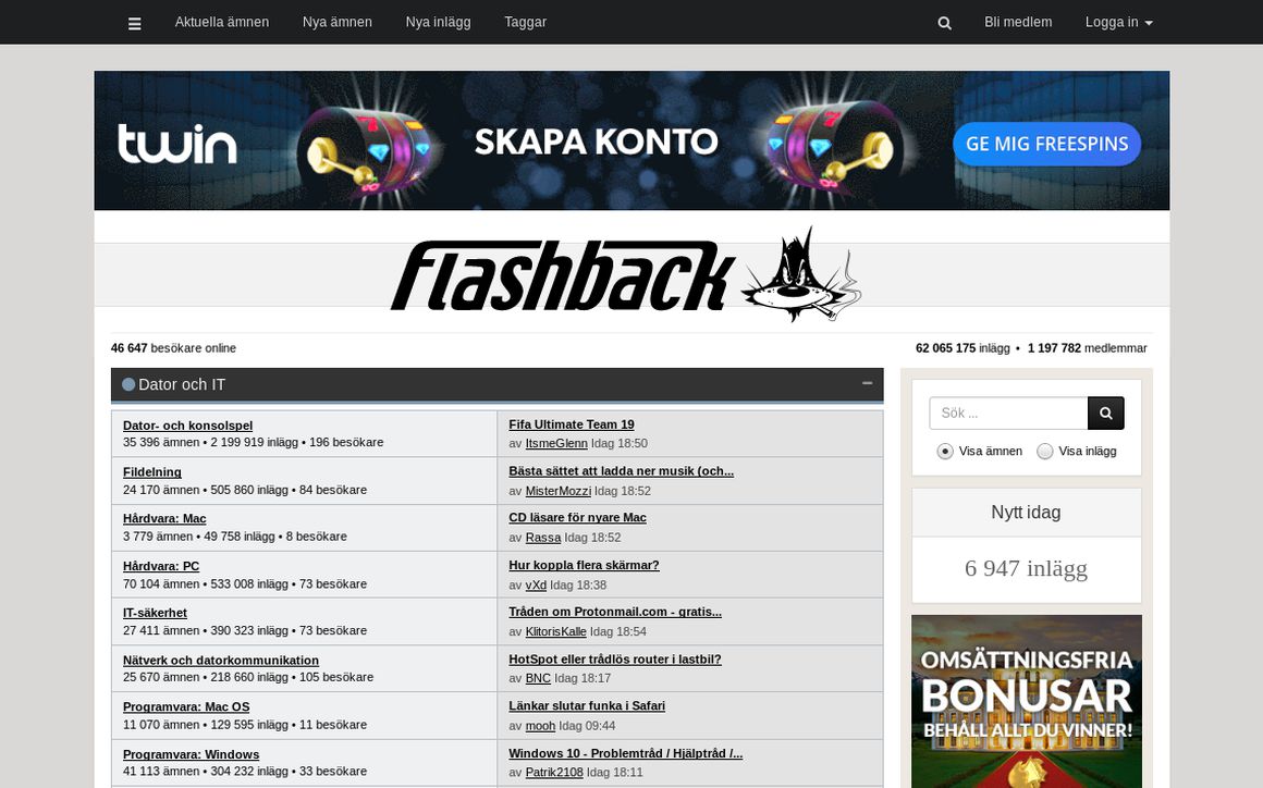 website thubmnail of Flashback