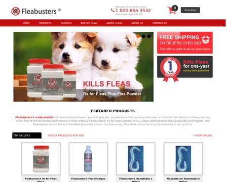 website thubmnail of Fleabusters