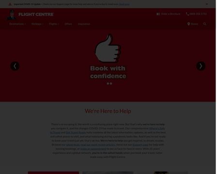 website thubmnail of FlightCentre UK