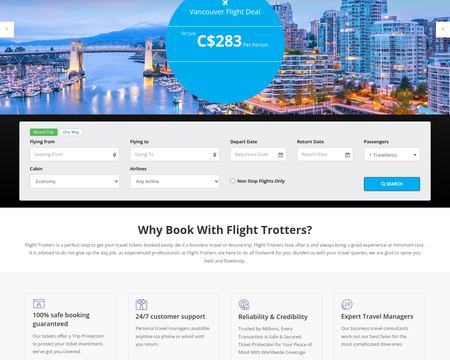 website thubmnail of Flight Trotters