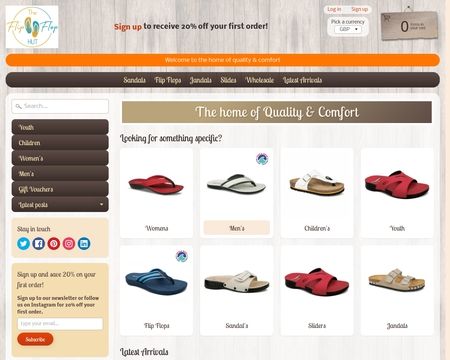 website thubmnail of The Flip Flop Hut