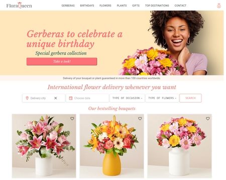 website thubmnail of FloraQueen