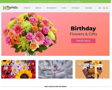 website thubmnail of Florists.com