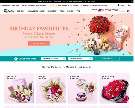 website thubmnail of Flowerchimp.com.ph