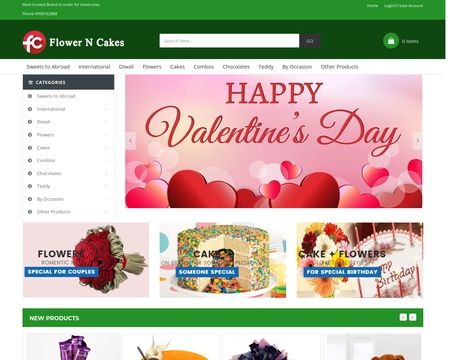 website thubmnail of flower n’ cakes