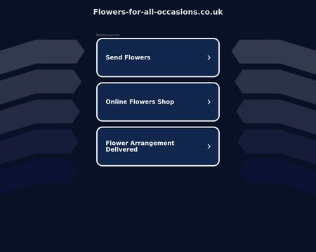 website thubmnail of Flowers-for-all-occasions.co.uk