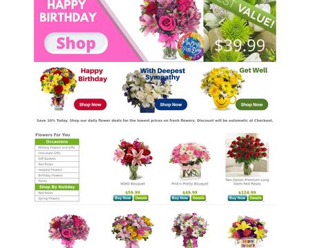 website thubmnail of Flowers For You