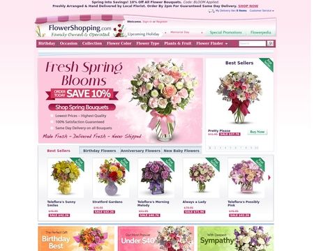 website thubmnail of FlowerShopping