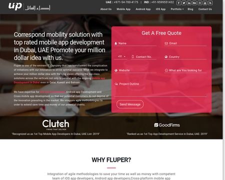 website thubmnail of Fluper Ltd.