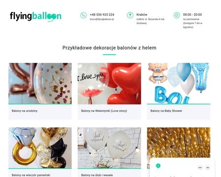 website thubmnail of Flyingballoon.pl