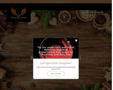 website thubmnail of Flyingmeals.in