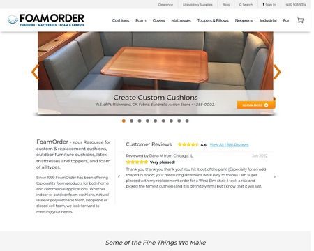 website thubmnail of FoamOrder