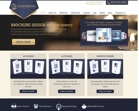 website thubmnail of Folder-Printing.co.uk