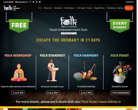 website thubmnail of Folknet.in