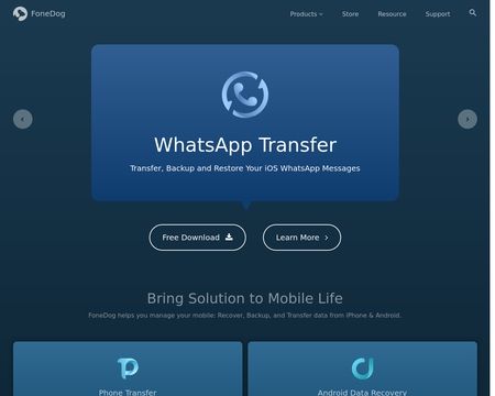website thubmnail of FoneDog