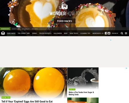 website thubmnail of Food Hacks
